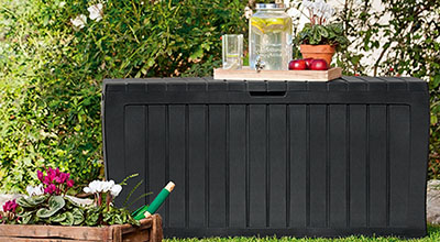 Garden storage boxes