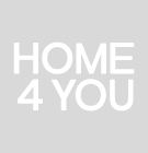 Стул HENRY с подушкой 47x60xH48/87см, алюминиевая рама с пластиковым плетением, цвет: бежевый, ножки из эвкалипта