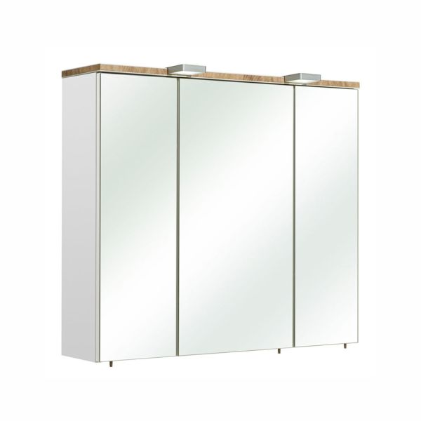 Peegelkapp LED-valgustusega 34, 80x20xH70cm, valge läige