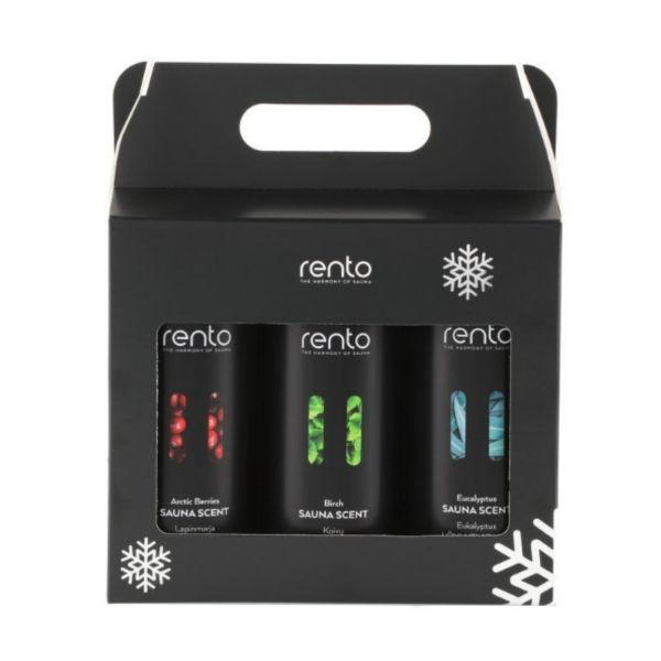 Sauna scent gift box RENTO 3x400ml