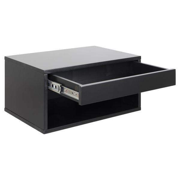 Прикроватная тумбочка CHOLET 50x35xH24,3cm, черный