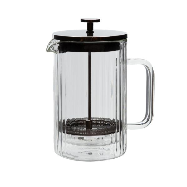 Presskann FRENCH DOUBLE 800ml klaasist topeltseinaga, triip