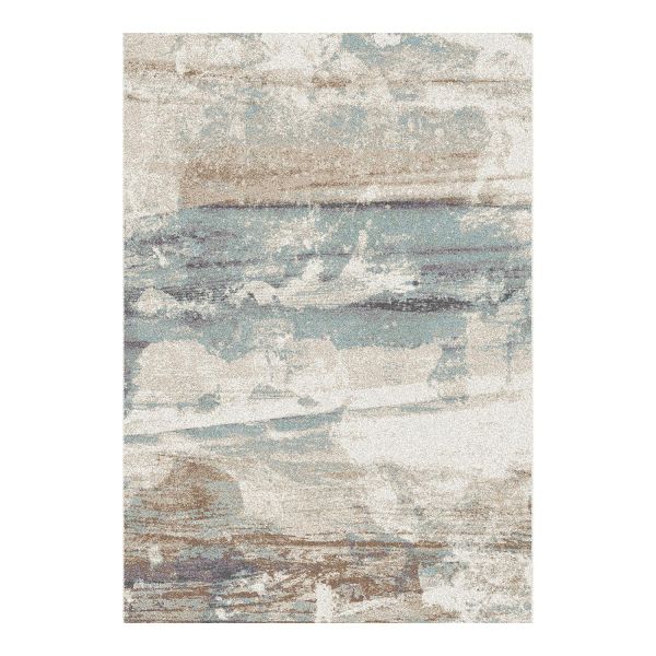Carpet SANFORD-7, 200x285cm, blue/beige