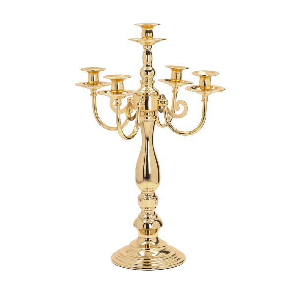 Küünlajalg LAUDRE 5-ne D28xH49cm, kuldne