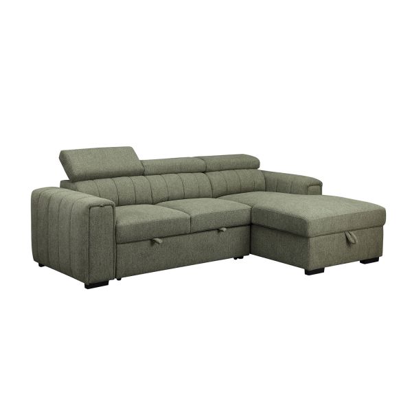 Nurgadiivanvoodi ODELIA PN 248x96/159xH84/99cm, heleroheline