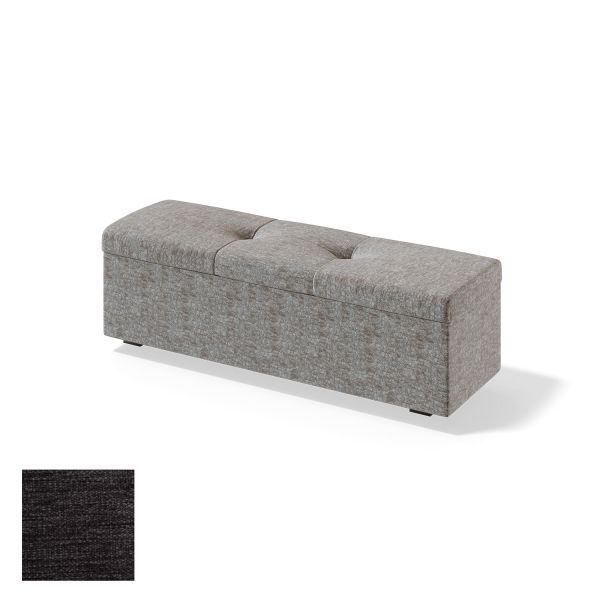 Storage box for continental bed RED/BLACK ULVASEN VERANO 150cm, dark grey