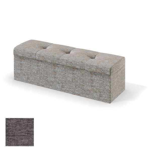 Storage box for continental bed RED/BLACK ULVASEN VERANO 120cm, grey