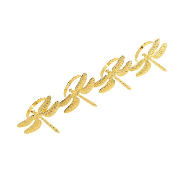 Napkin rings GLAMOR 4pcs, wedges