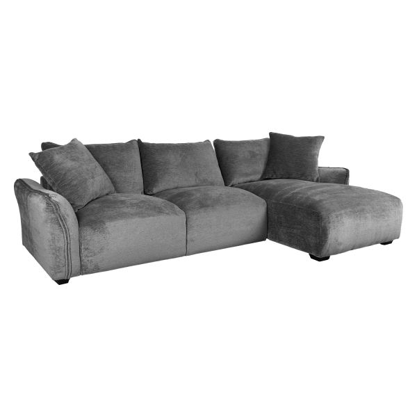 Corner sofa DIVI RC, grey