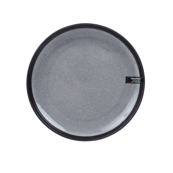 Taldrik RITA D26cm, must/hall
