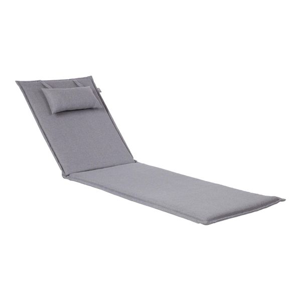 Cushion for chair WICKER 55x195x3cm, grey