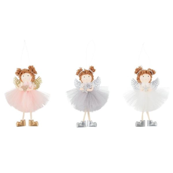 Ornament ANGEL GIRL H14cm, mix