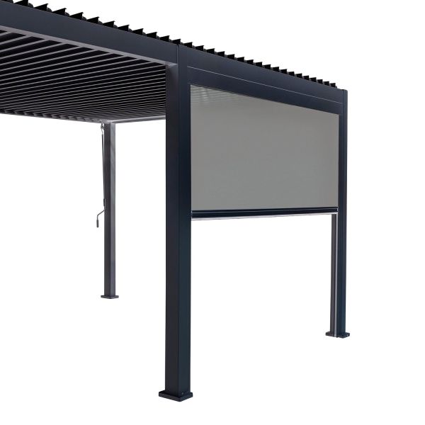 Pull-down screen for gazebo MIRADOR-111 4m, grey