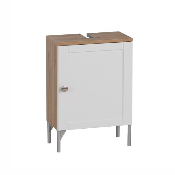 Valamukapp JESPER 40x32xH58,5cm, valge/tamm