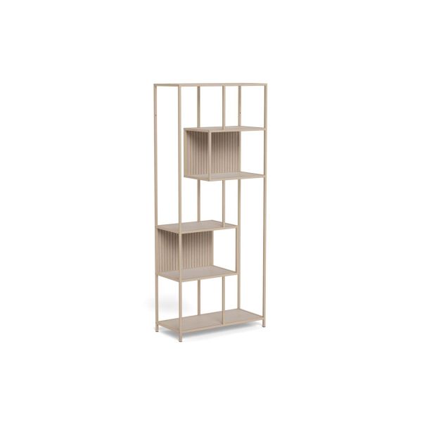 Bookcase SEAFORD 77x35xH185cm, grey