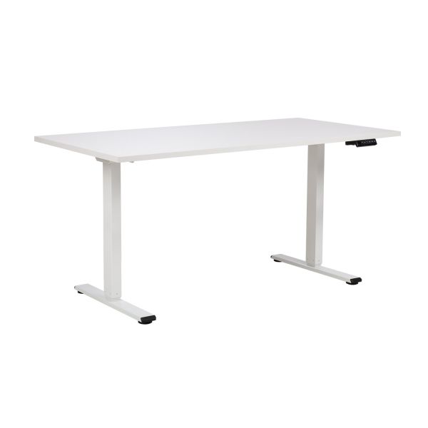 Desk ERGO PRO with 2 motor 140x80xH60-125cm, greyish white/white