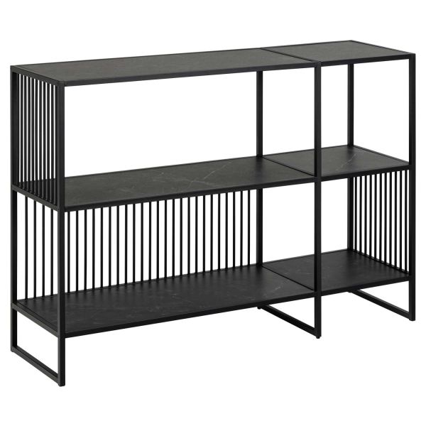 Книжный шкаф STRINGTON 120x35xH83см, черный