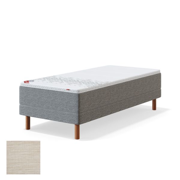 Motor bed RED MANGO 90x200cm, firm, light beige
