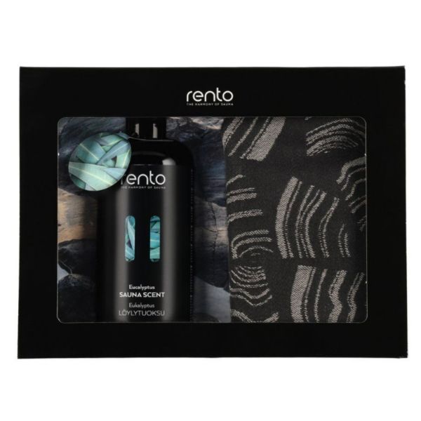 Sauna gift set RENTO with seat covers