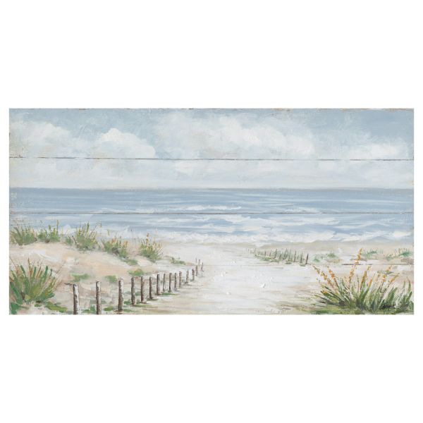Картина маслом 70x140см, дорога к пляжу
