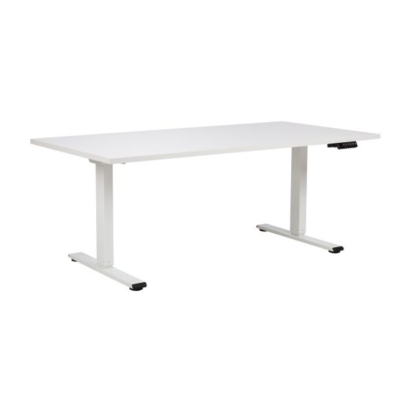 Desk ERGO PRO with 2 motor 160x80xH60-125cm, greyish white/white