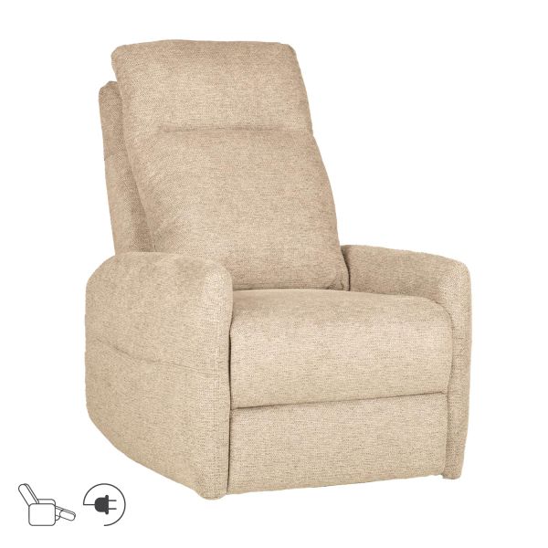 Tugitool KATY elektriline recliner + massaaž, beež
