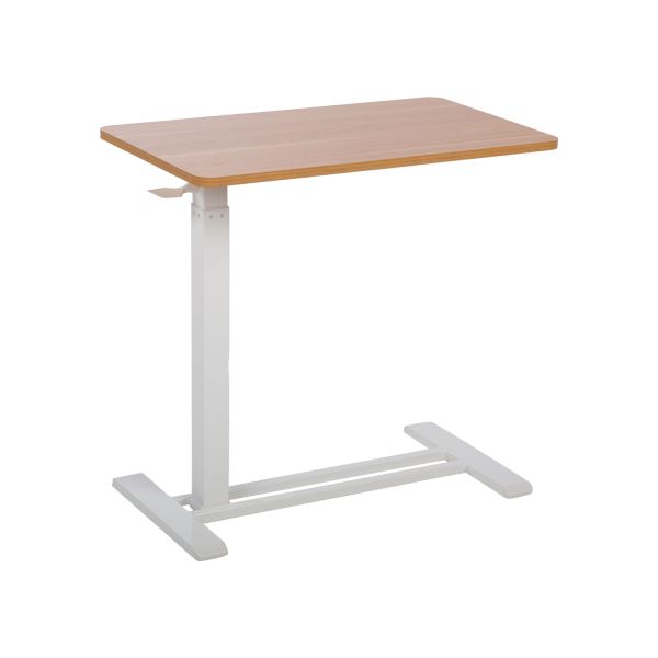 Desk ERGO with one leg 70x40xH66-106cm, manual, oak/white
