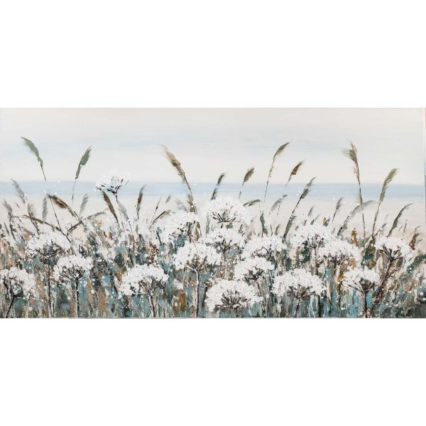 Õlimaal 70x140cm, valged põllulilled