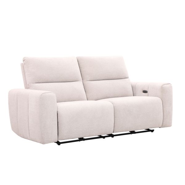 Recliner sofa MATIAS 3-seater with electric mechanism, light beige