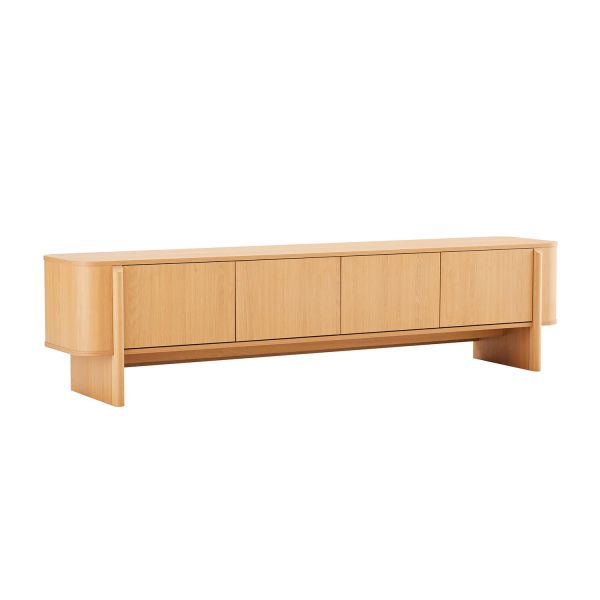 TV laud MORBEN 202,5x42xH50cm, tammedekooriga melamiin