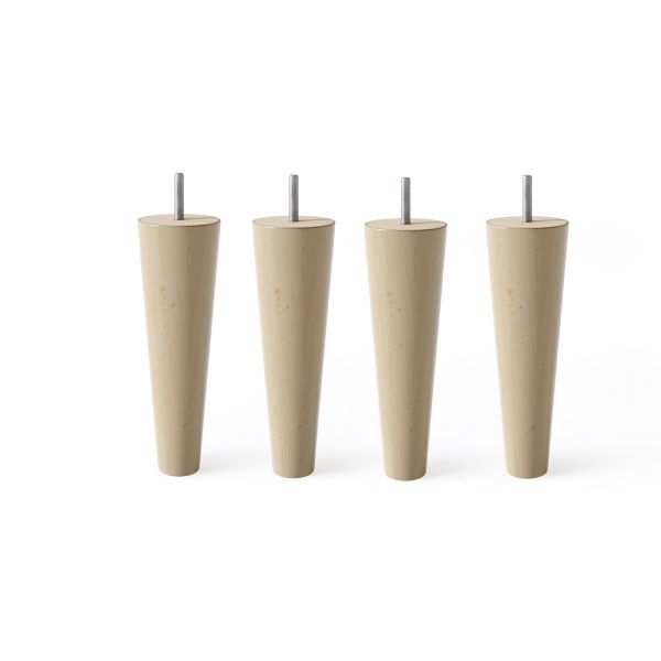 Jalg koonusjas H18cm, 4tk, pöök