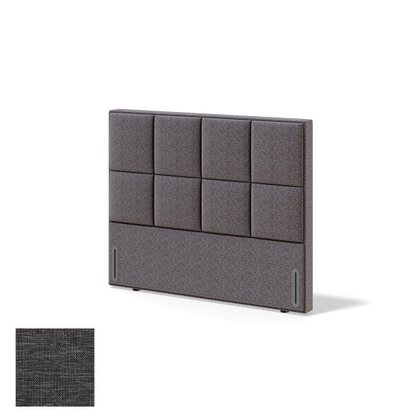 Headboard RED/BLACK KRONANG MANGO 160cm, dark grey