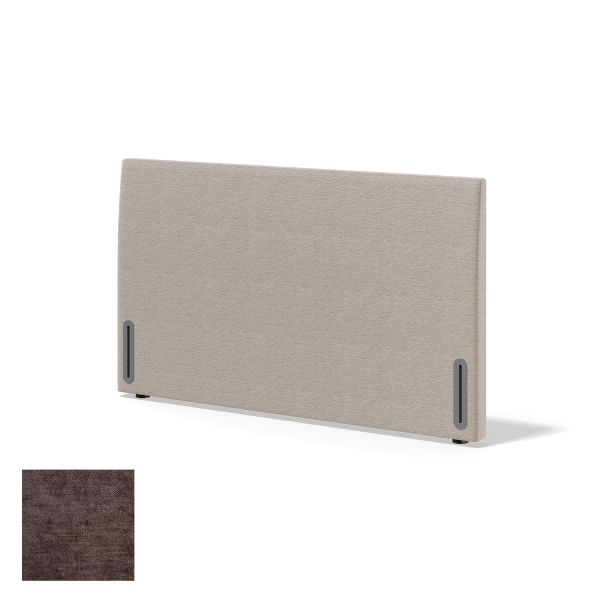 Headboard RED/BLACK DIONE CLIFF 120cm, brown