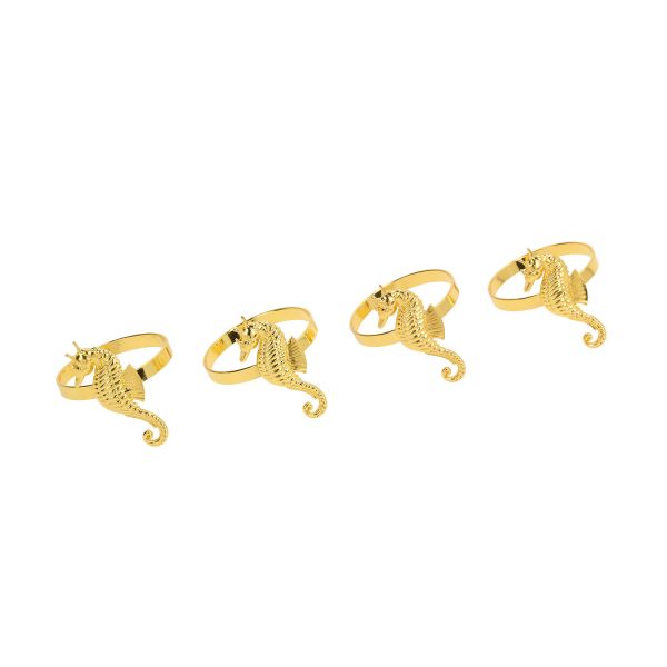 Napkin rings GLAMOR 4pcs, seahorse