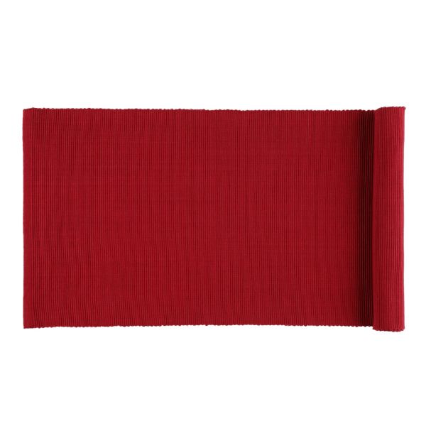 Table runner SOLID 35x140cm red