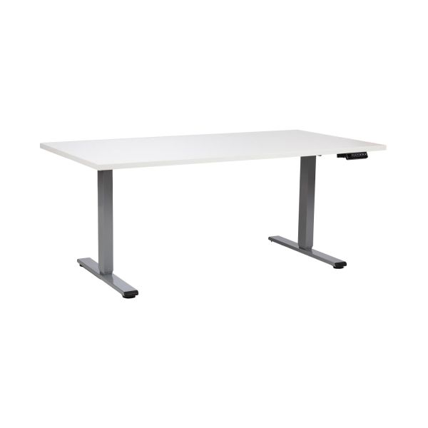 Desk ERGO PRO with 2 motor 140x80xH60-125cm, greyish white/grey