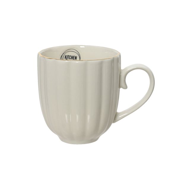 Mug SHELL H9,9cm, porcelain