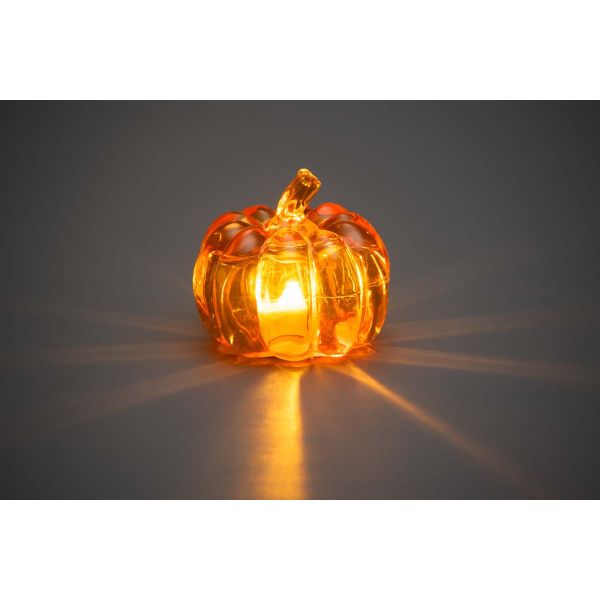 LED-valgusti PUMPKIN D8xH7cm, oranž