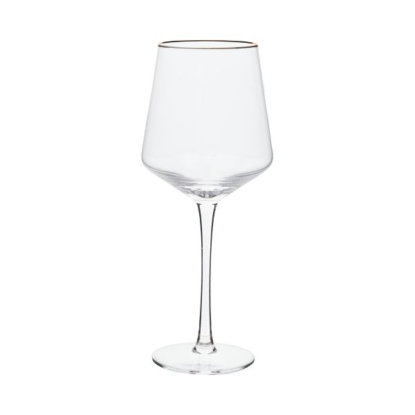 Veinipokaal ADORO H22.5cm 450ml, kuldne/läbipaistev