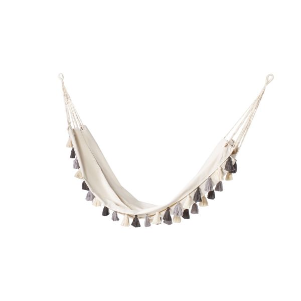 Hammock TASSELS natural white