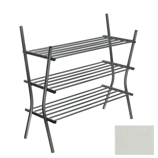 Shoe rack ZEBRA-3 metallic