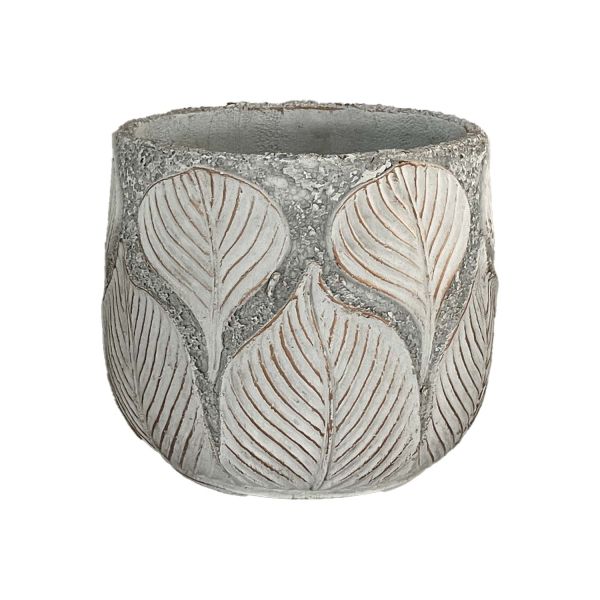 Lillepott SUNNY BASIL D32xH28cm, beež/kuldne