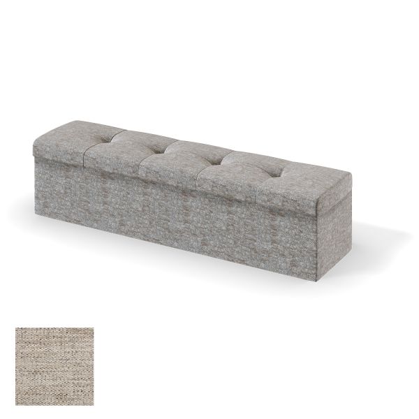 Storage box for continental bed RED/BLACK ULVASEN VERANO 180cm, light beige