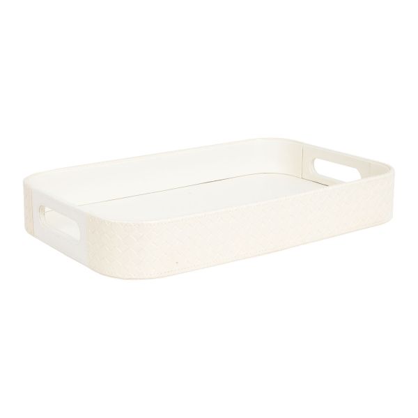 Tray WILMA 41.5x26.5x6cm, cream