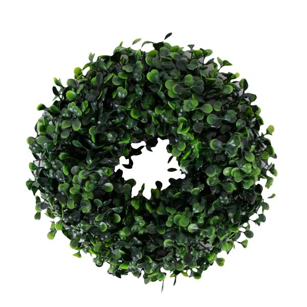 Wreath BUXUS GREENLAND D27cm, green