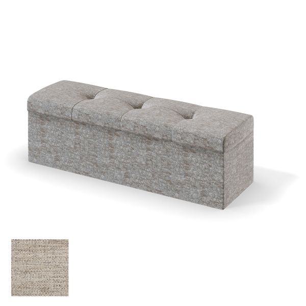 Storage box for continental bed RED/BLACK ULVASEN VERANO 120cm, light beige