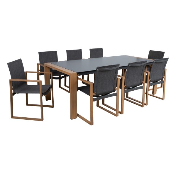 Aiamööblikomplekt DUISBURG laud ja 8 tooli