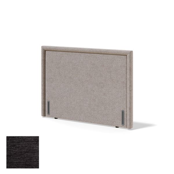 Headboard RED/BLACK LINED VERANO 90cm, dark grey