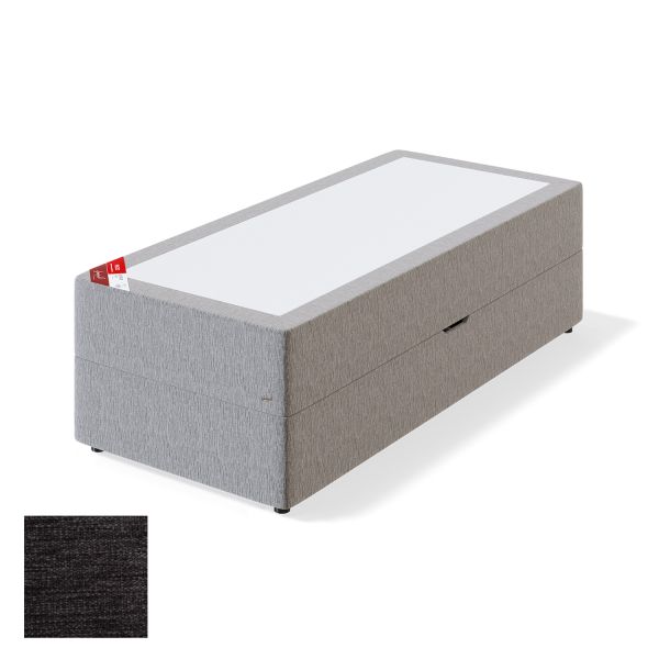 Couch RED POCKET STORAGE VERANO 80x200cm, firm, dark grey