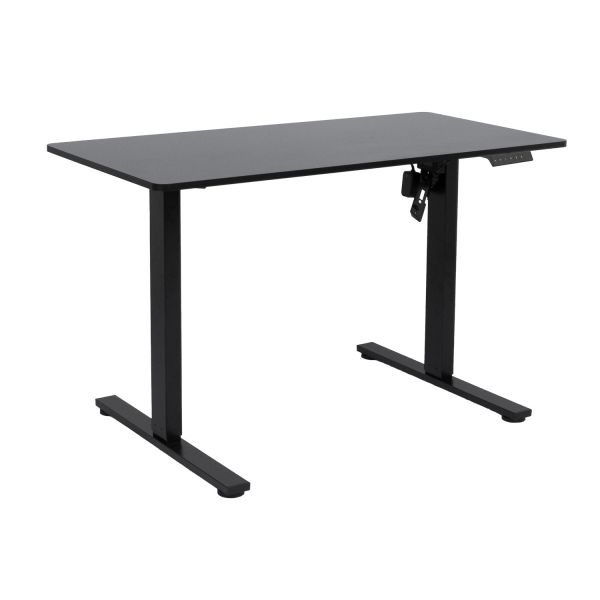 Töölaud ERGO FIT 1-mootoriga 120x60xH71,5-116cm, must